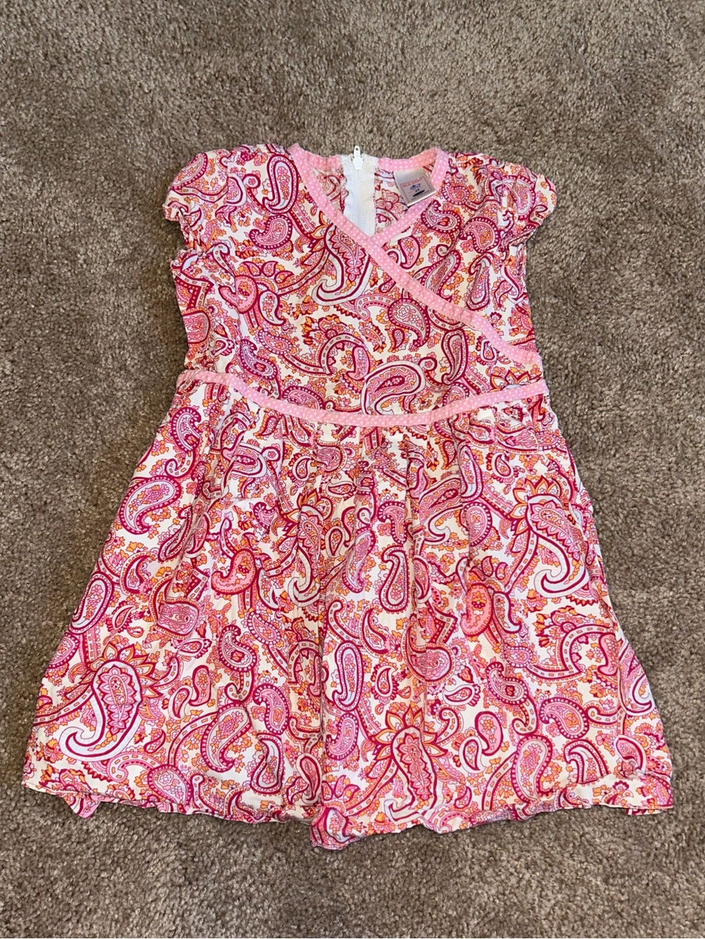 Y2K 2006 Girls Old Navy Pink Paisley Summer Dress